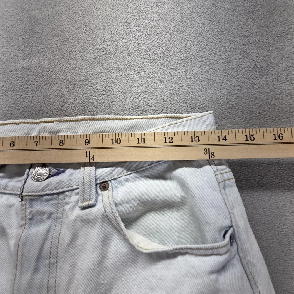 Vintage Levis 501 Jeans Mens White Button Fly Made in USA 90s Fits 27x29